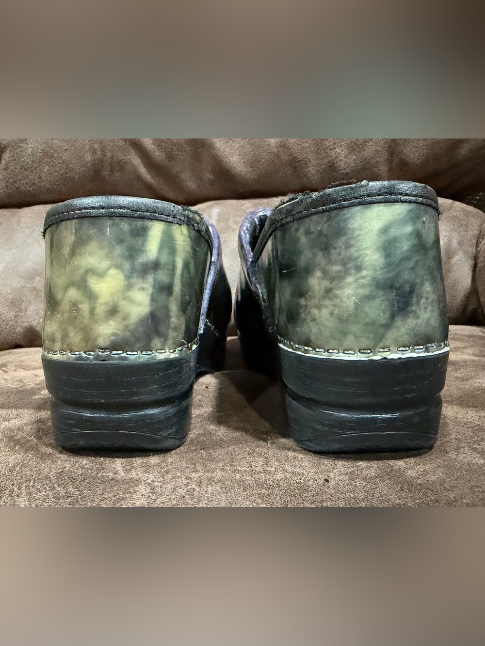 Dansko Professional Marbled Patent Leather Clogs - Picture 5 of 8